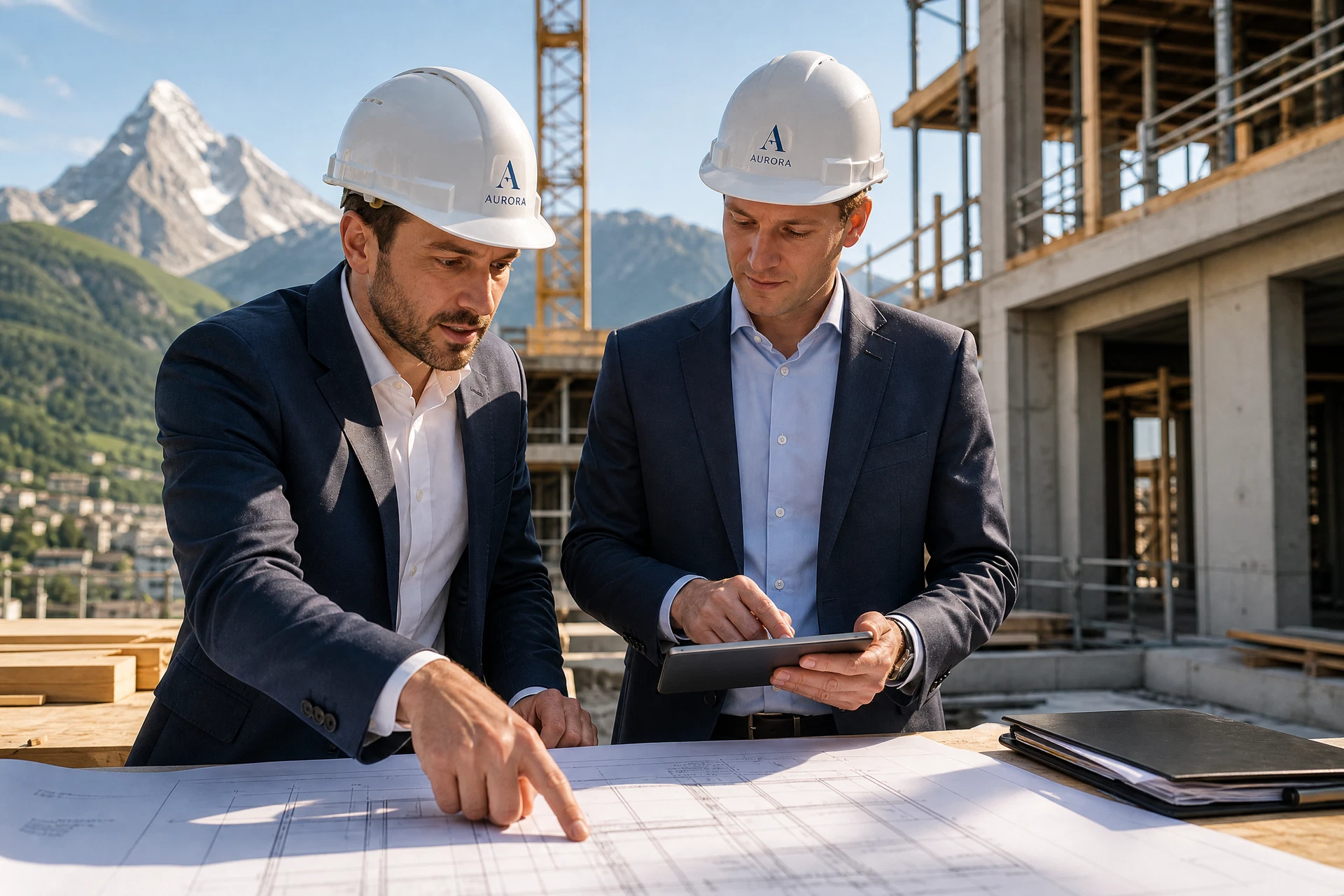 Beratung auf der Baustelle